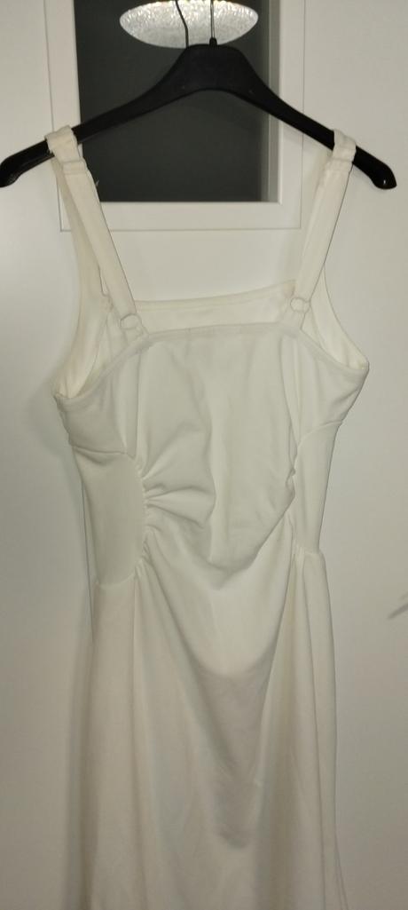 Krémové šaty zo spodničkou, xs