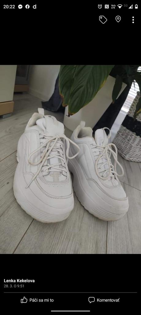 Tenisky na platforme, 40