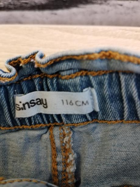 Dievčenské riflové nohavice veľk.116, sinsay,116