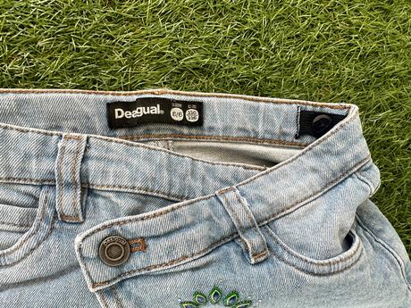 Desigual riflová sukňa, desigual,110