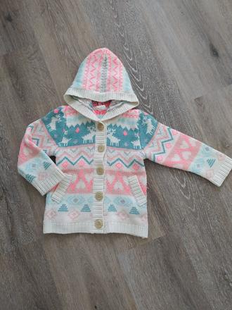 Svetrík s nórskym vzorom, h&m,92