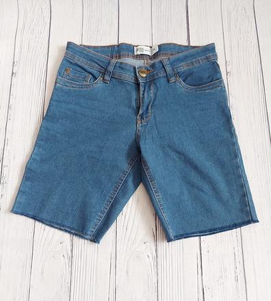 Kraťasy rifľové, raz oblečené, 36