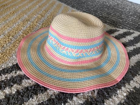 Pásikavý slamený klobúk 128/146, reserved,134