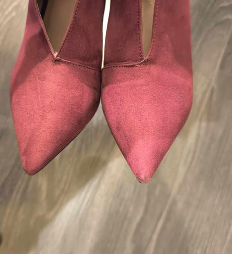 Next bordové semišové čižmičky veľ. 39, next,39