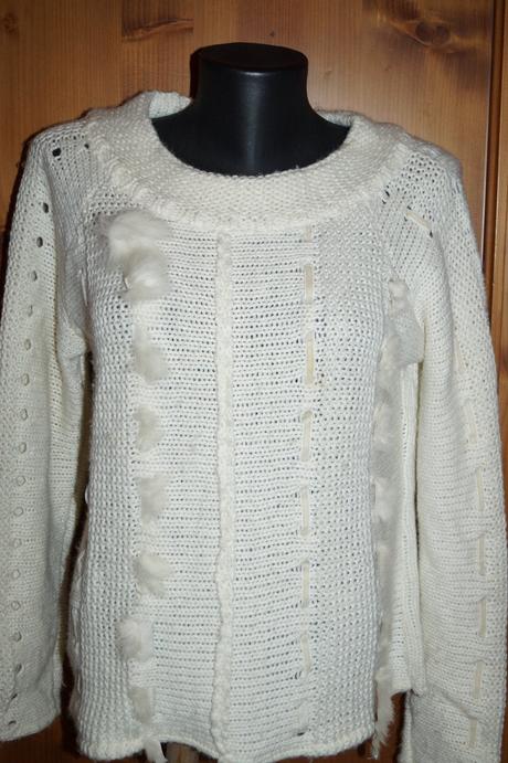 Smotankovy pulover s kozusinkou, l