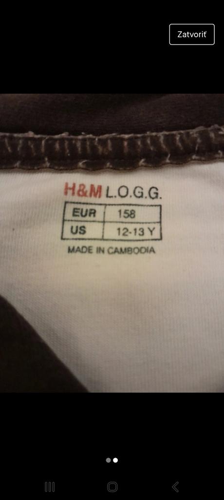 Tričko, h&m,158