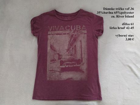 Tričko, river island,36