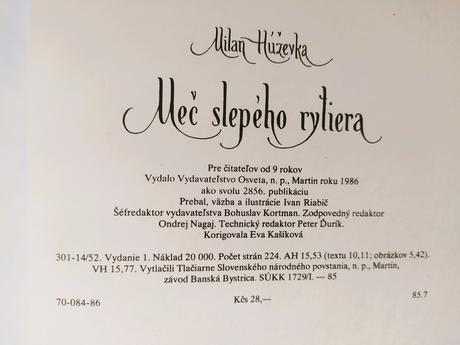 Meč slepého rytiera (1986), 