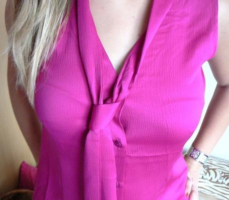 Růžová halenka z prijemneho lehkeho materialu, xs