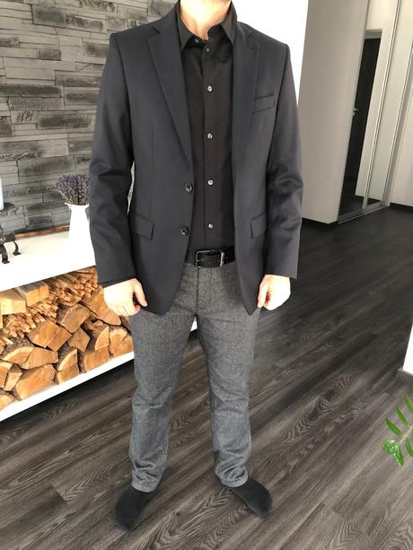 Pánsky oblek alaindelon tmavomodrý, 46