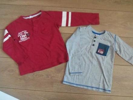 2x nátelník, tričko na dlhý rukáv - 104/110, lupilu,110