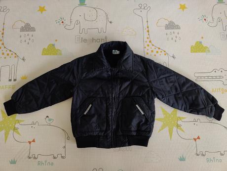 Štýlová prechodná čierna bunda, 116