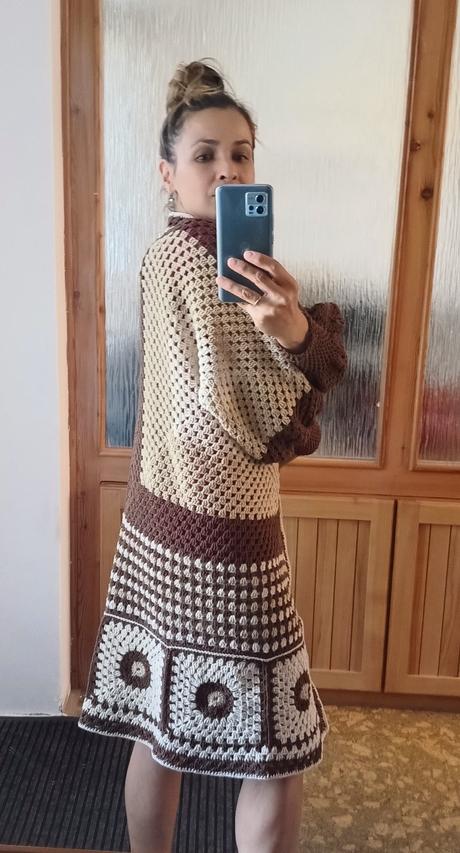 Hačkovaný kardigán, s / xs