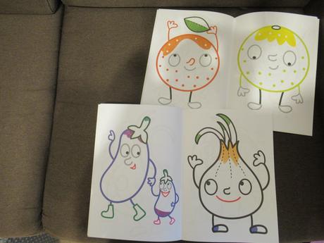 Vymaľovanky - zelenina, ovocie, 