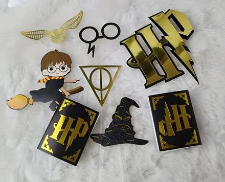 Tortový zápich harry potter (8ks) -skladom, tz-302,