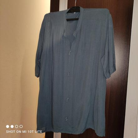 Sivomodrý top, top stav, pošta grátis, l