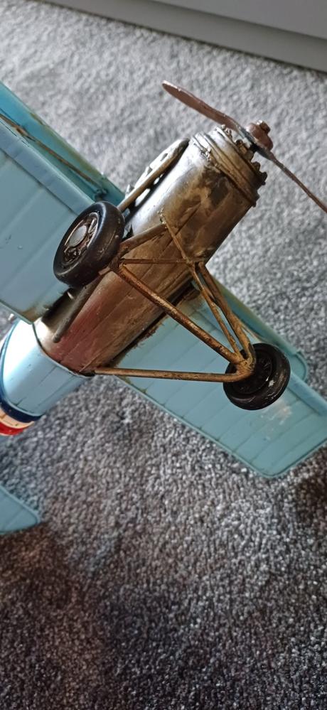 Lietadlo dekoracia zelezne, 