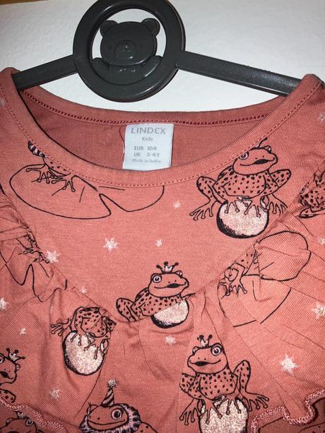 Tunika s dlhými rukávmi, volánikmi a žabkami, lindex,104