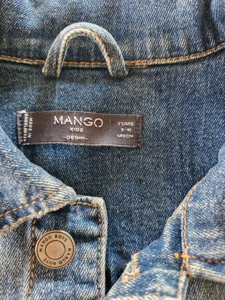 Rifľová bunda, mango,140