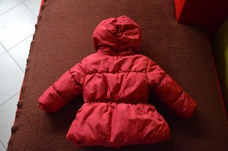 Zimná bundička s mašličkou, babaluno,74