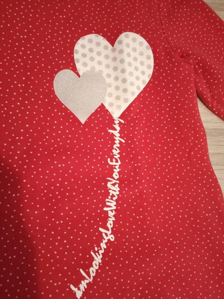 Tričko mikinového typu červenej farby, veľ.110, 110