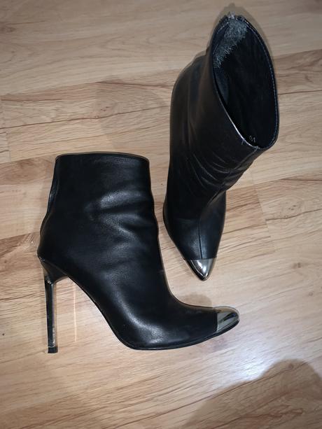 Kožené čižmy zara 37, zara,37