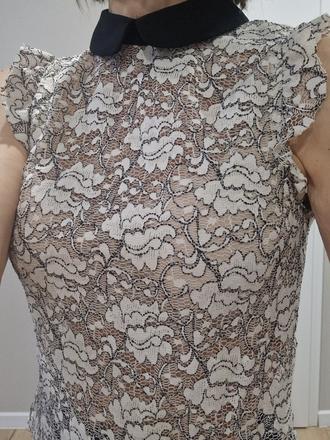 Zara - čipkovaný top 2+1 zadarmo, zara,s