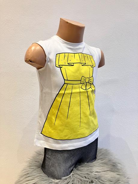 Dievčenské tričko s potlačou a flitrami (92), original marines,92