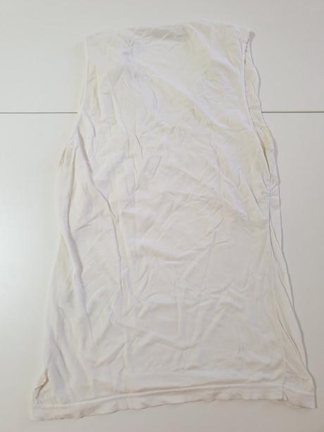 Tričko biele bez rukávov, tom tailor,l