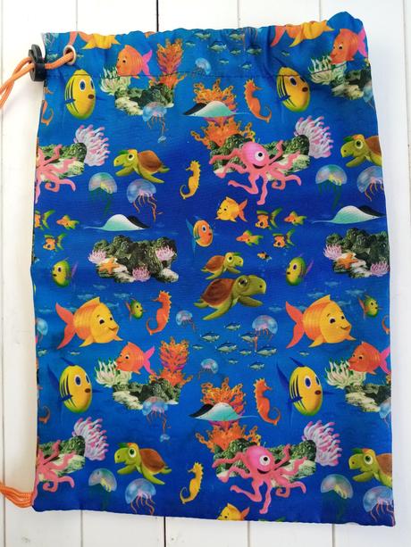 Batoh do školy morský svet, opasok na kľúče...,