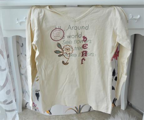 Krémové tričko-116, 116