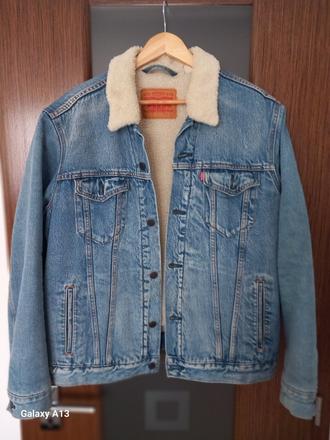 Pánska zimná rifľová bunda levis, levis,l