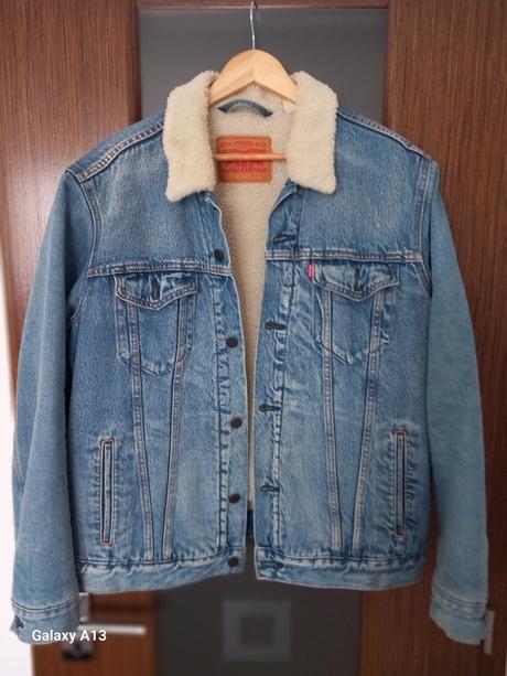 Pánska zimná rifľová bunda levis, levis,l
