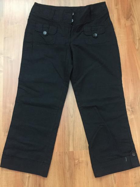 Tenké plátené nohavice, camaieu,38