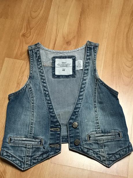 Riflová vesta, h&m,116