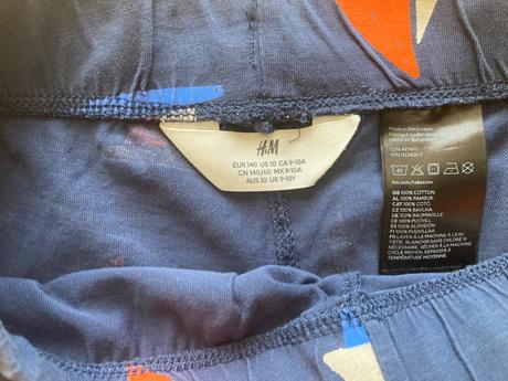 Bavlnené šortky top stav, h&m,140