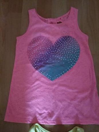 Tielka 4ks hm (116/122/128-malo nosene, h&m,116