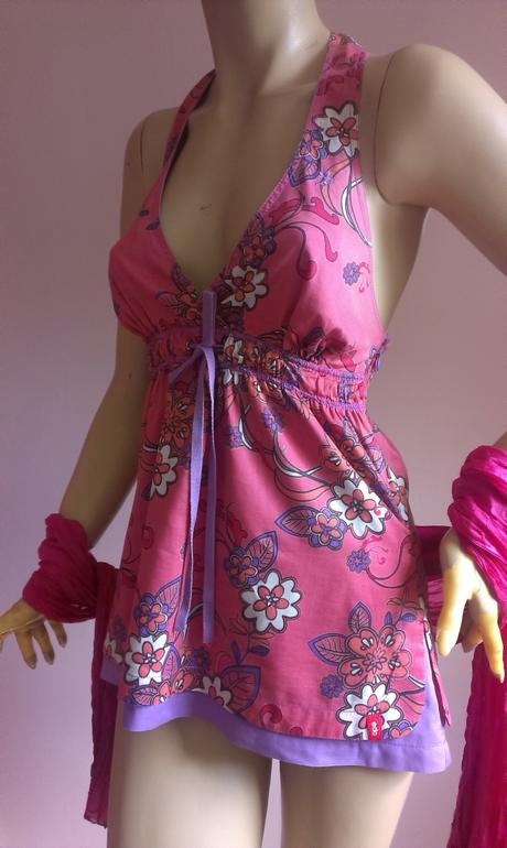 Letný top na viazačku, esprit,s