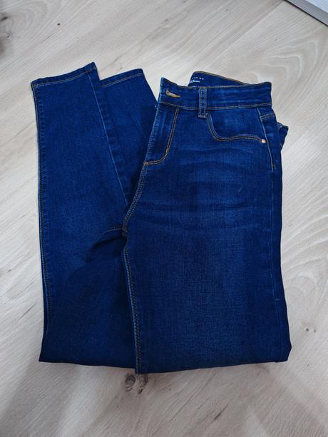 Tmavomodre dlim rifle xs,s sadnu, xs