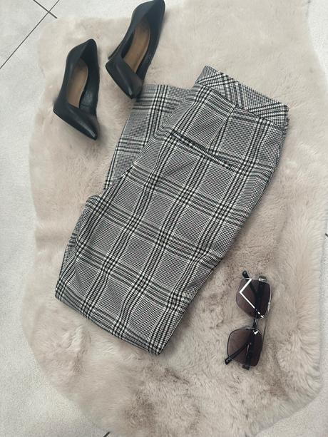 Karované nohavice h&m 36, h&m,36