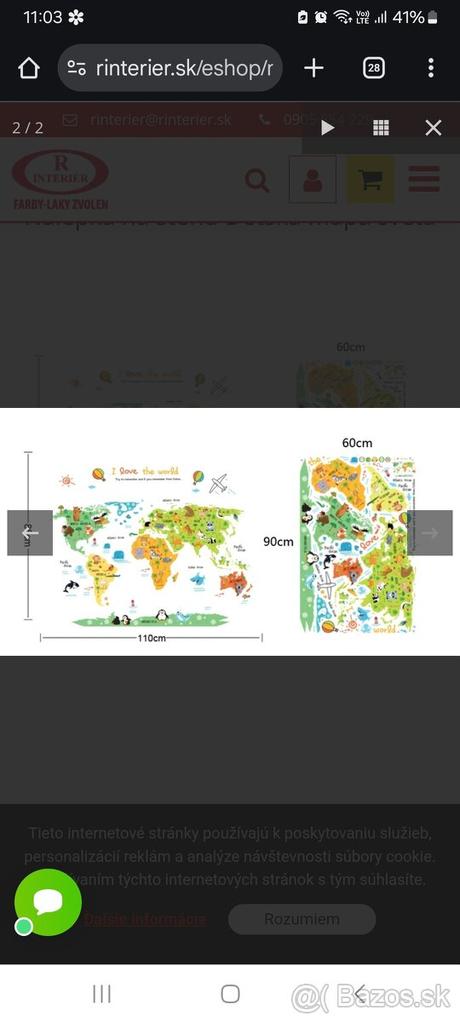 Detska mapa na stenu, 