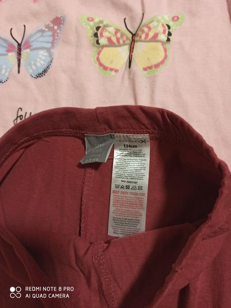 Tričko a legíny veľ 134, 134