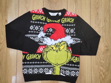 Pulóver 146/152,grinch, h&m,152