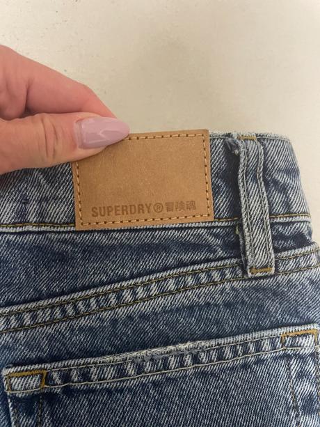 Riflová sukna superdry vel. xs/34 - nová, superdry,xs