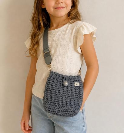 Hackovana handmade mini kabelka,