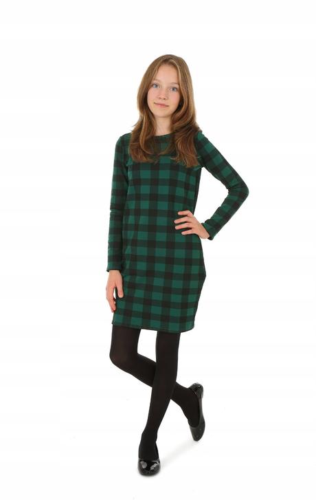 Dievčenské šaty renka smaragd, 116 - 152