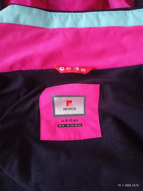 Dievcenska lyziarska bunda nevica, 134