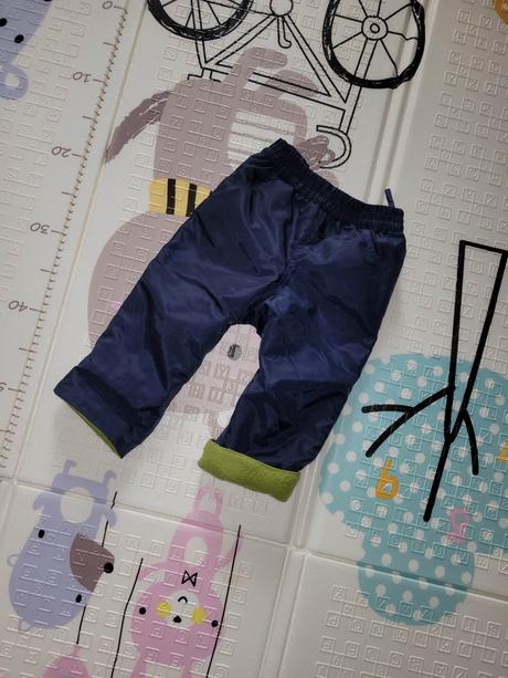 Oteplene nohavice podsite flisom, 80