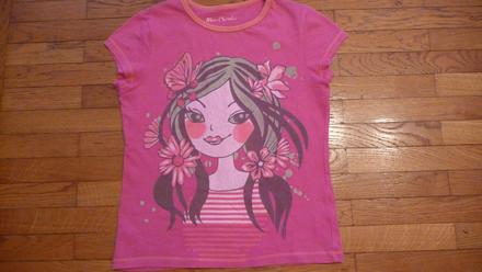 Ružové tričko s pekným motývom, cherokee,134