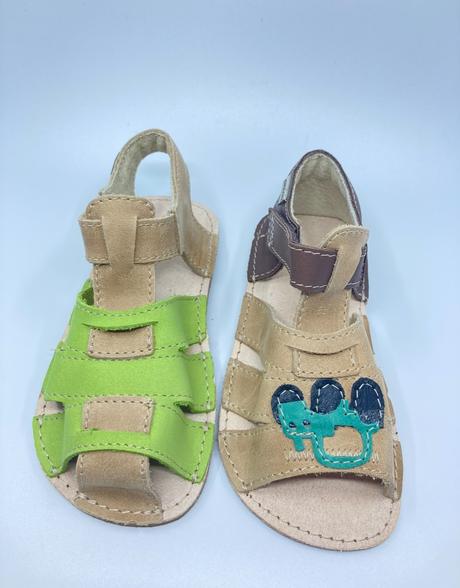 Sandalky ok bare palm zelene, 24 - 32